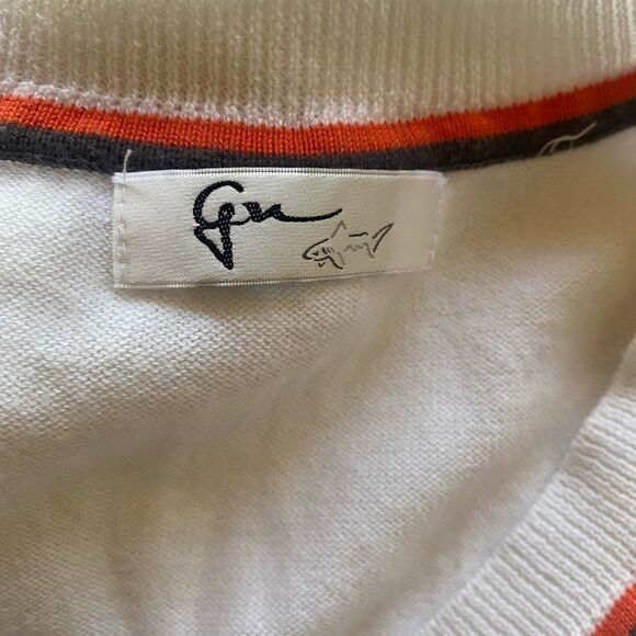 Greg Norman Collection Golf Sweater Vest Women’s Medium White V-Neck - Picture 4 of 5